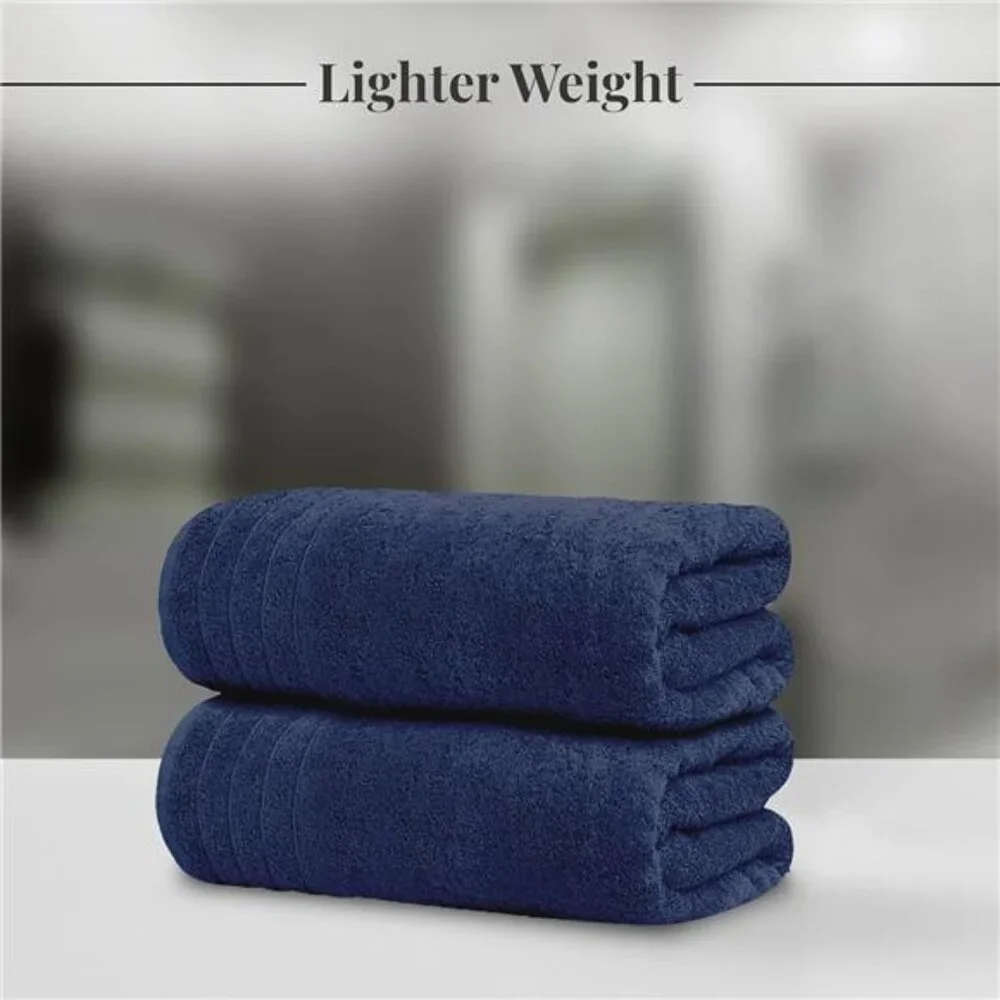 New Pack of 4 Extra Large Bath Towels 30 x 60 Inches, 100% Cotton,